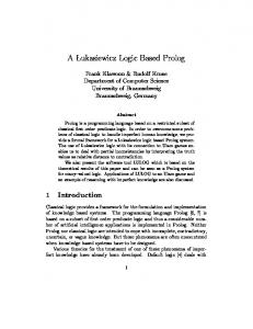 A Lukasiewicz Logic Based Prolog