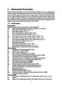 A. Mathematical Formulation