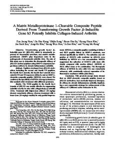 A Matrix Metalloproteinase 1Cleavable ... - Wiley Online Library