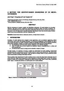 a method for content-based searching of 3d model databases