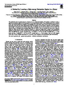 A Method for Locating a High-energy Dissipation Region ... - IOPscience