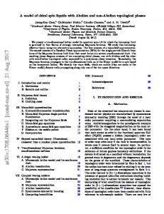 A model of chiral spin liquids with Abelian and non-Abelian ...