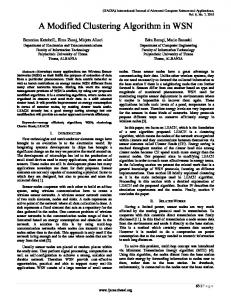 A Modified Clustering Algorithm in WSN - The Science and Information