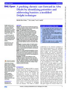 a modified Delphi technique - BMJ Open