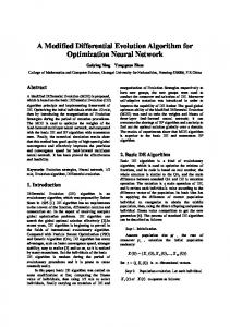 A Modified Differential Evolution Algorithm for ...