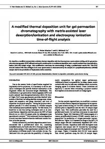 A modified thermal deposition unit for gel-permeation ... - SAGE Journals