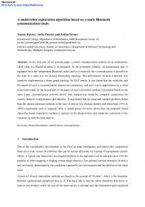 A multi-robot exploration algorithm based on a static Bluetooth ...