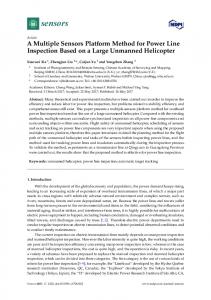 A Multiple Sensors Platform Method for Power Line Inspection ... - MDPI