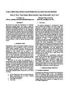 A Multispectral Whole-hand Biometric Authentication System