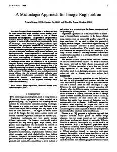 A Multistage Approach for Image Registration - Purdue Engineering