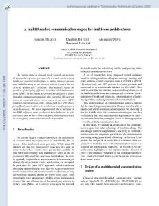 A multithreaded communication engine for multicore architectures