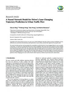 A Neural Network Model for Driver's Lane-Changing Trajectory ...