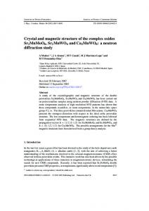 a neutron diffraction study - ICMM-CSIC