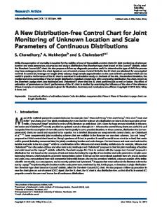 A New Distributionfree Control Chart for Joint Monitoring of Unknown ...