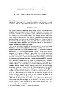 A new formula for winding number