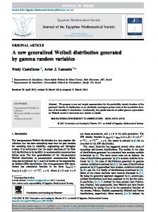 A new generalized Weibull distribution generated by