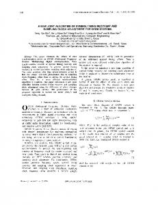 A New Joint Algorithm Of Symbol Timing Recovery And ... - IEEE Xplore