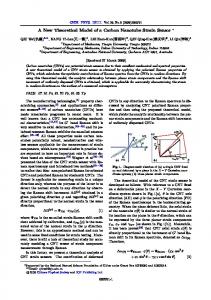 A New Theoretical Model of a Carbon Nanotube Strain Sensor