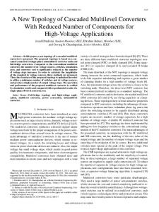 A New Topology of Cascaded Multilevel Converters ... - IEEE Xplore