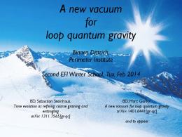 A new vacuum for loop quantum gravity