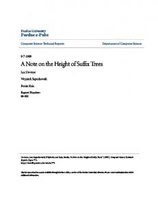 A Note on the Height of Suffix Trees