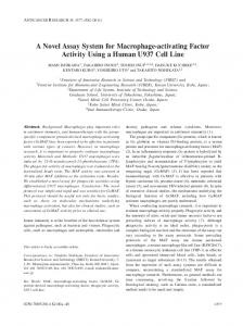 A Novel Assay System for Macrophage-activating Factor Activity Using ...