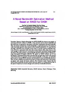 A Novel Bandwidth Estimation Method Based on ...