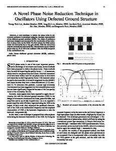 A novel phase noise reduction technique in oscillators using defected