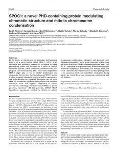 a novel PHD-containing protein modulating ... - Semantic Scholar