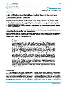 A Novel SNPs Detection Method Based on Gold ... - Theranostics