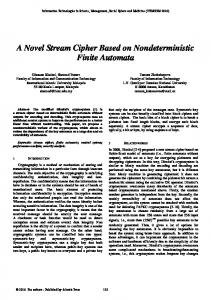 A Novel Stream Cipher Based on Nondeterministic Finite Automata