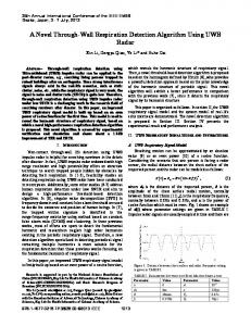 A Novel Through-Wall Respiration Detection Algorithm ... - IEEE Xplore