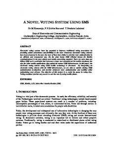 A NOVEL VOTING SYSTEM USING SMS