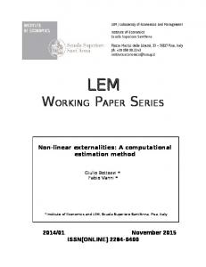 A numerical estimation method for discrete choice models with non ...