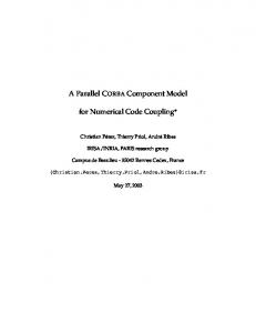 A Parallel CORBA Component Model for Numerical Code ... - CiteSeerX