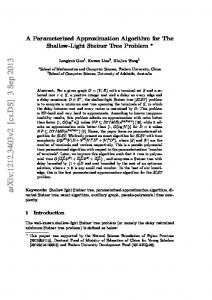 A Parameterized Approximation Algorithm for The Shallow-Light ...