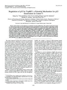 a Potential Mechanism for p53 Inactivation in Cancer - Molecular and ...