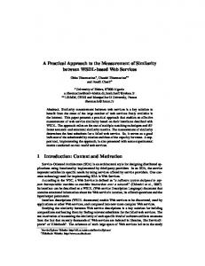 A Practical Approach to the Measurement of Similarity ... - Lirmm