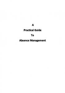 A Practical Guide To Absence Management