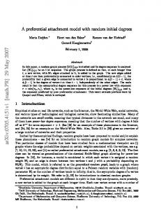 A preferential attachment model with random initial degrees