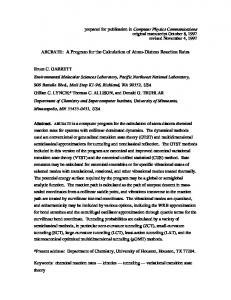 A Program for the Calculation of Atom-Diatom Reaction Rates