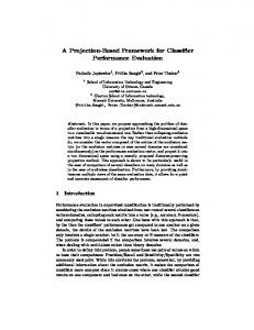 A Projection-Based Framework for Classifier Performance Evaluation