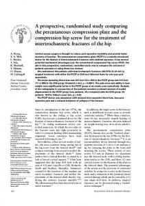 A prospective, randomised study comparing the percutaneous ...