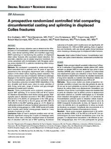 A prospective randomized controlled trial comparing