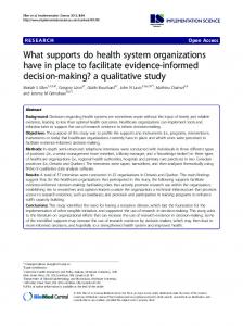 a qualitative study - BioMedSearch