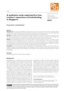 A qualitative study exploring first time mothers