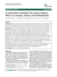 A randomised controlled trial among cleaners-Effects ... - BioMedSearch