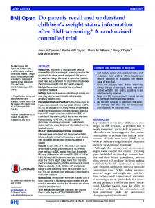 A randomised controlled trial