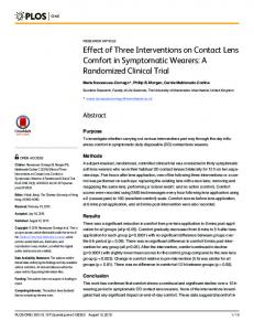 A Randomized Clinical Trial