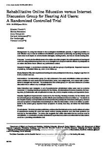 A Randomized Controlled Trial